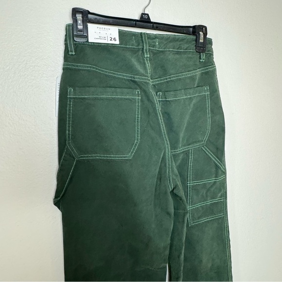 PacSun Ocean Green '90s Boyfriend Carpenter Pants - Picture 8 of 12